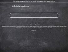 Tablet Screenshot of hail-dents-repair.com